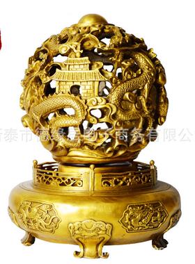 特大铜制秘法九转乾坤鼎摆件吉祥如意家居办公室吉祥摆件
