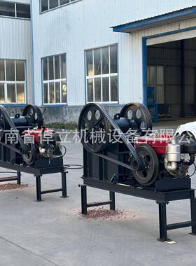 颚式破碎机花岗岩鹅卵石制砂机煤矸石建筑垃圾破碎比大出料颚破
