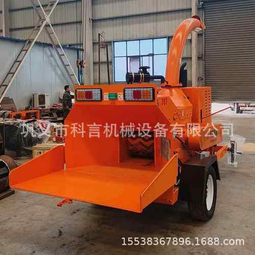 大型树枝粉碎机移动式园林绿化碎枝机柴油电动果园苗圃枝条粉碎机 - 图0