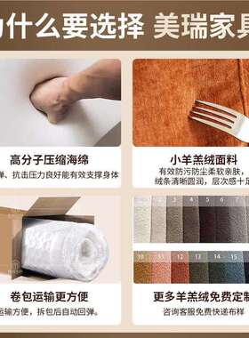跨境压缩布艺连体沙发床小户型公寓民宿客厅拆洗可折叠懒人沙发床
