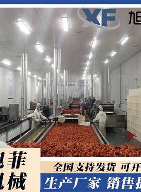 小龙虾气泡清洗机板带式翻浪清洗机一整套虾类加工成套设备