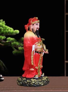站财神造像家居装饰文财神璧干扇财神造像店引入财神拜神造像装饰