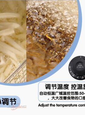 跨境热卖电炸炉商用多种容量油炸锅定时功能新电炸锅油炸小吃设备