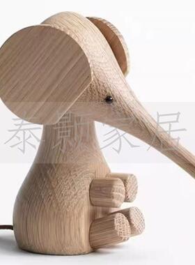 现代简约样板间儿童房男孩房木质摆件装饰品书房桌面卡通搭配组合