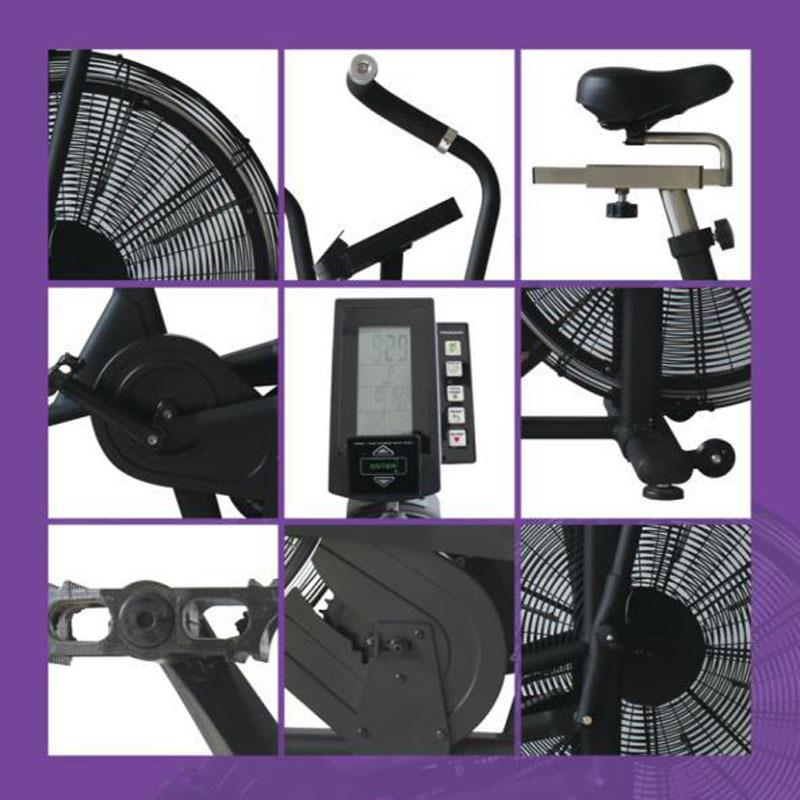 Fan wind resistance exercise bike gym upright bicycle indoor silent spinning bicycle personal training studio commercial