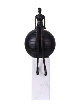 抽象长腿人物雕塑落地台摆件电视柜酒店大堂玄关商铺售楼处装饰品