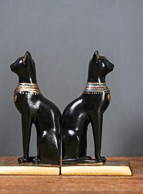 正品欧式创意树脂埃斯及猫摆件猫神贝特客厅书房书办室公桌装饰摆