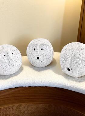 简约时尚非礼趣味三宝客厅桌面样板间家居儿童房书房软装饰品摆件