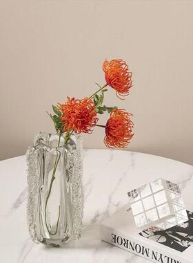 现代简约水晶花瓶创意客厅玄关餐桌轻奢高级感家居插花装饰品摆件