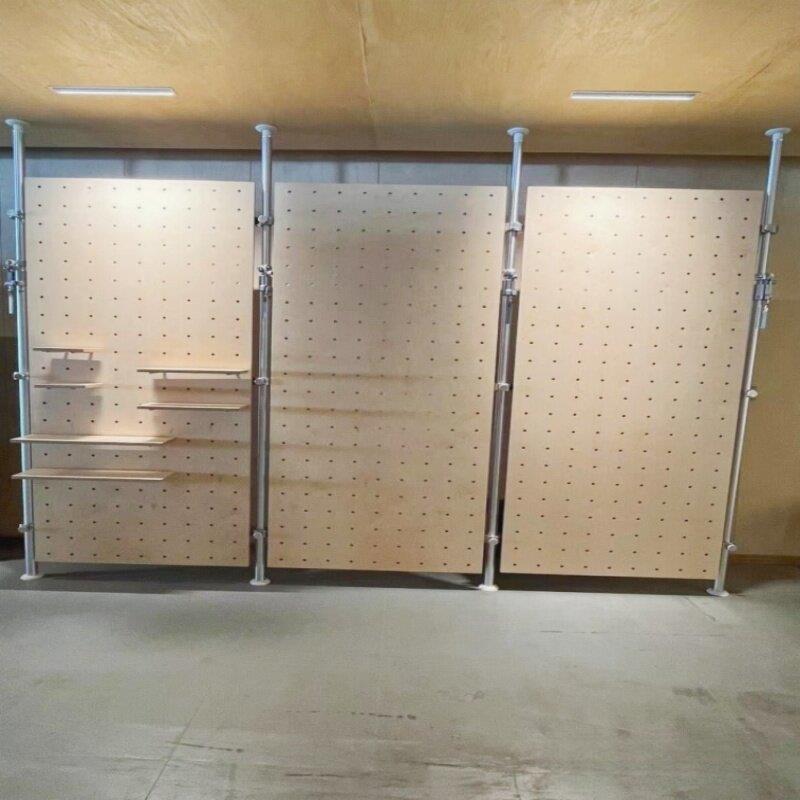 Industrial style marine board sideboard hole board screen partition storage rack decorative storage rack overhead display rack