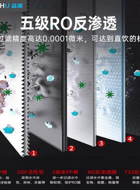 品湖直饮机商用办公室小型净水冷热一体开水机工厂饮水机商用