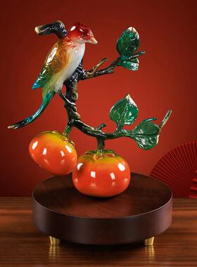 喜事连连铜摆饰新中式客厅酒柜装饰品工艺礼品摆饰搬家礼物乔迁新