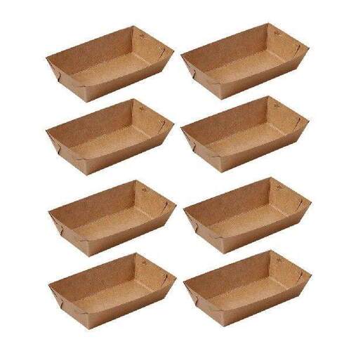 30 Pcs Serving Platter Tray Kraft Paper Packing Case Sushi - 图3