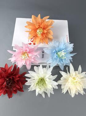 仿真大爪菊花朵 手工簪花环头饰学士帽蟹爪菊配件花墙插花摄影