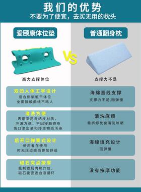 护理体位垫翻身枕卧床老人侧身枕三角垫腰部侧身枕腿部体位靠垫