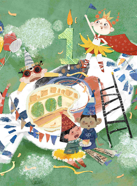 糖一【蛋糕派对】限量签章版画治愈插画客厅儿童房装饰挂画带装裱