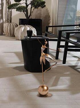 Metal Garden Dance Girl Ornaments 家居园艺铁艺金属跳舞女孩