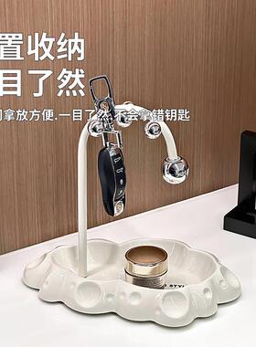 陶瓷入户钥匙收纳玄关摆件高级感家居饰品客厅置物架乔迁新居礼品