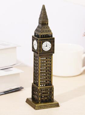 世界钟知地标建筑英国伦敦大本模居型家办公DBZ橱名窗桌面摆件纪