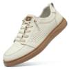 Hong Kong genuine leather top layer cowhide summer sandals for men new soft sole hollow hole shoes one-leg breathable sneakers