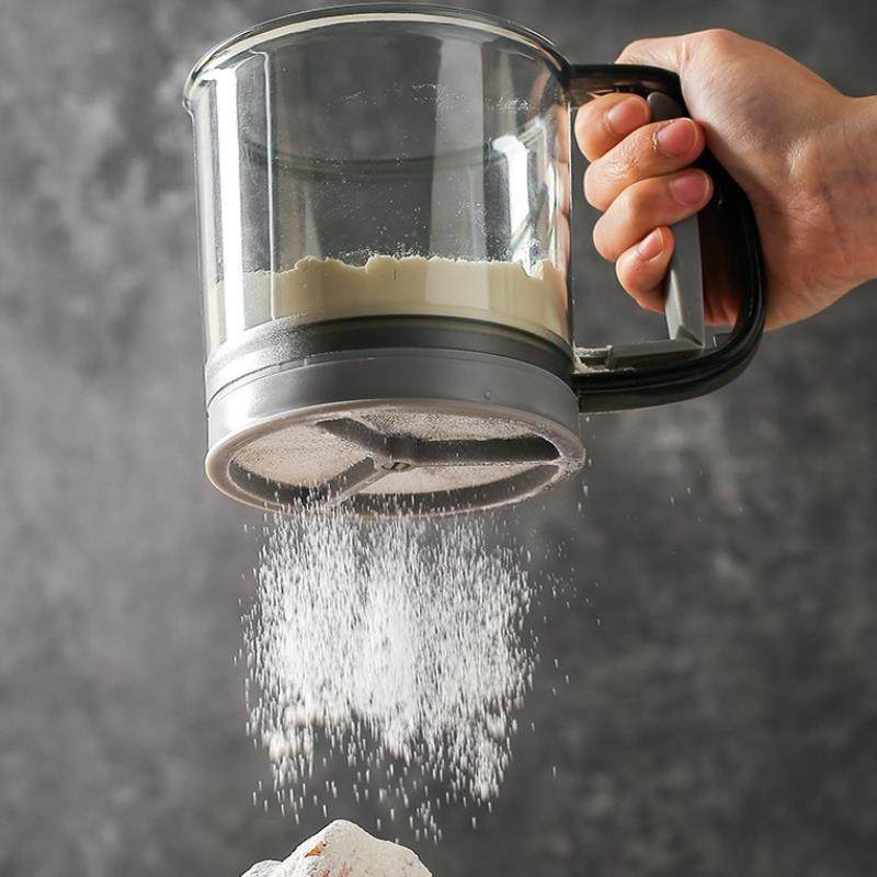 手持半自动面粉筛杯式粉筛子过滤网筛撒粉神器蛋糕制作烘焙工具,淘宝优惠券,粉丝福利购,淘宝优惠卷