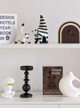 现代轻奢客厅家居电视柜玄关软装饰品艺术摆件高级感小众酒柜摆设