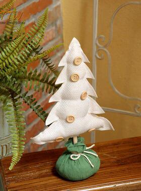 绿色童话森林风格织物树家居饰品饰品道具商店橱窗装饰礼品