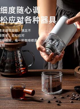 勒仕咖啡研磨机可携式电动陶瓷磨芯磨粉机咖啡豆研磨器电动磨豆机