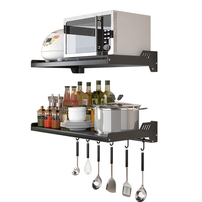 厂家供应厨房微波炉置物架挂墙上家用烤箱支架壁挂式收纳架挂架 - 图2