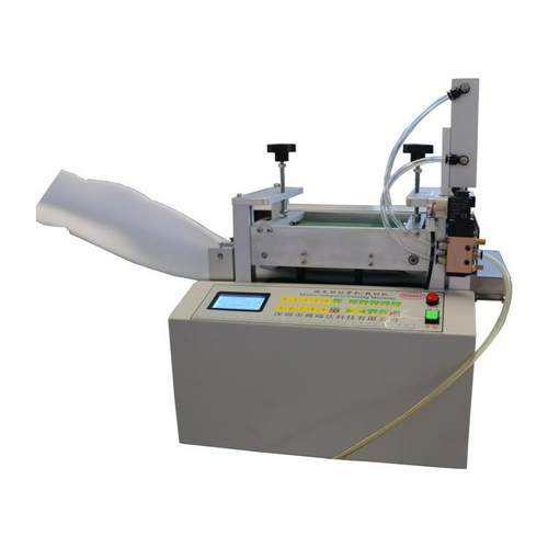 海绵护角切割机气动铝箔纤维管商标裁切机全自动电脑橡胶管切管机 - 图3