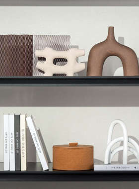 艺饰网板物格贝子摆现代墙上置红客厅轻开放奢软宿装饰品搭配民装