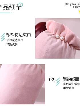 【新款正品】袖套学生女款冬成人短款套袖上班护袖2025新款羽绒服