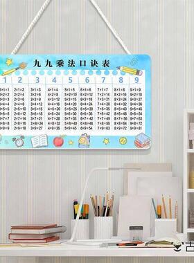 大九九乘法口诀表卡片背诵神器小学数学乘法除法口诀表挂墙墙贴