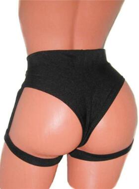 Women Pure Color Pole Booty Bottoms Hot Cheeky Pants for Twe