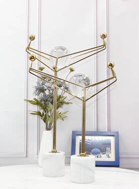 办公室美式玻璃球北欧简约家居装饰品水晶球摆件欧式客厅软装书柜