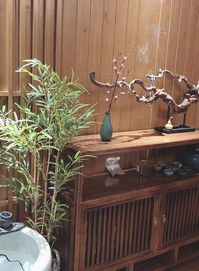新中式禅意枯木风化木摆件客厅玄关酒店会所艺术装饰品茶室办公室