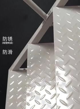 移动式平台登高梯登高车仓库货架库房可移动平台登高楼梯防滑静音