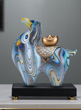 马上有钱马摆件炫彩高档办公室装饰品高档客厅电视柜乔迁开 业礼