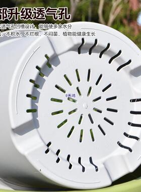 加厚特号口径6/7/15/25加仑树脂花盆塑料家用绣球种植