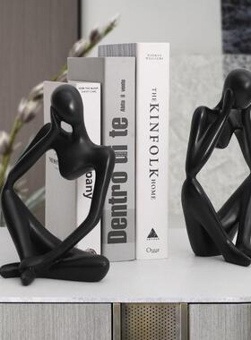 创意现代简约装饰品客厅电视柜酒柜办公室桌面抽象艺术摆件大号