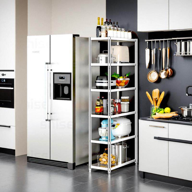 不锈钢厨房置物架落地多层微波炉烤箱收纳小架子家用储物货架锅架,淘宝优惠券,粉丝福利购,淘宝优惠卷