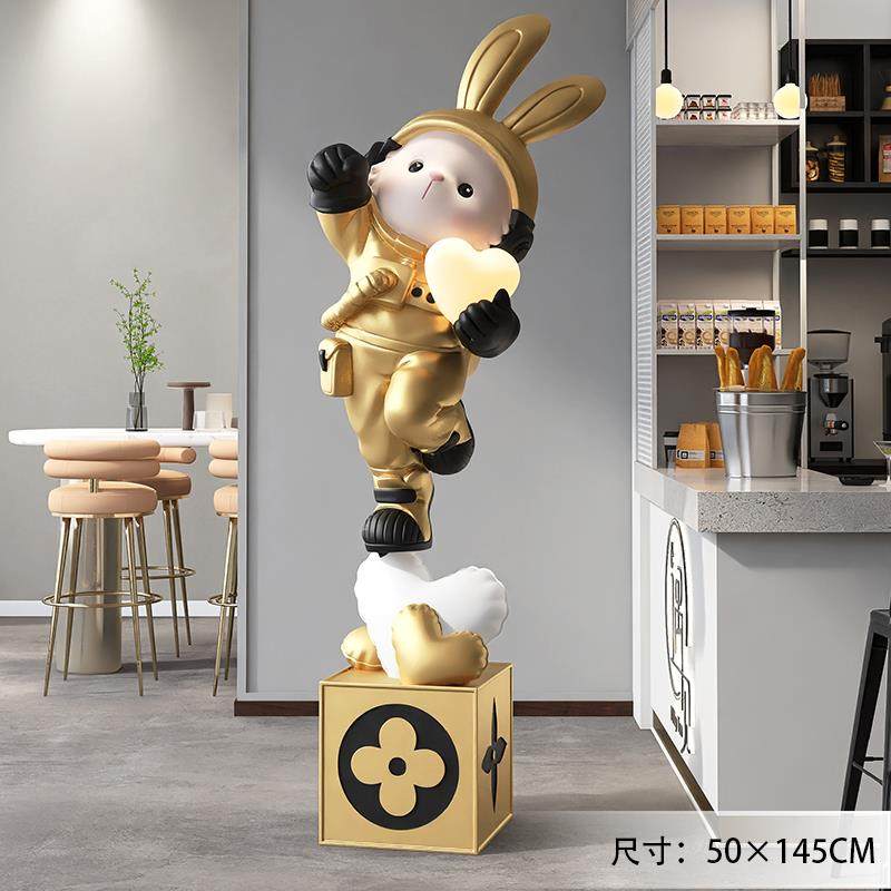 正品轻奢兔子地柜大型客视厅落摆件高级感大气电旁沙发迎宾乔迁礼,淘宝优惠券,粉丝福利购,淘宝优惠卷