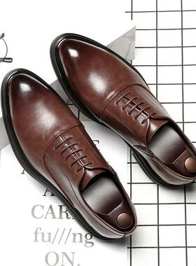 Men business shoes comfortable dress shoes 商务休闲尖头男鞋