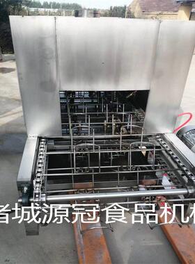 猪爪子烧毛机 连续式上下喷火肉类燎毛机 304不锈钢肉皮烤毛设备