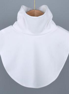 女士假领子加厚德绒高领高弹女款打底装饰衣领磨毛保暖护颈椎秋冬