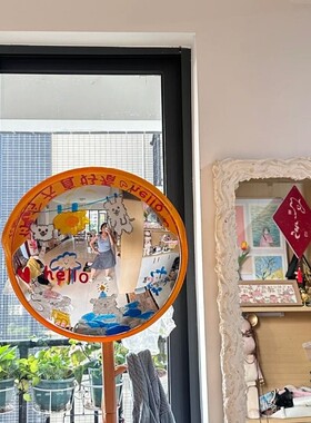 【新家的100个快递】室内广角镜凹凸镜diy自制装饰摆饰拍照神器