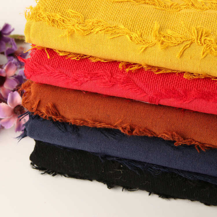 亚麻棉提花布料 麻棉流苏提花 复古时装流苏裤装连衣裙棉麻布料,淘宝优惠券,粉丝福利购,淘宝优惠卷