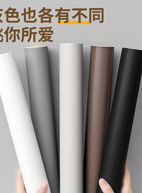 灰色色贴纸墙纸水hsqz11防潮自粘防具家翻新墙壁遮丑书桌面衣橱柜