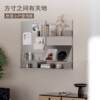 Stainless steel wall-shaped bookshelf hole board vitsoe display living room multi-functional suspended display rack