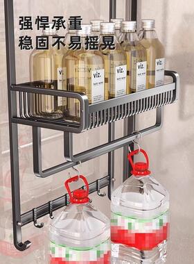 淋浴房玻璃门毛巾架子免打孔卫生间浴巾置物架挂钩浴室门后挂衣架